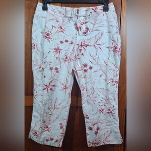 🌺VILLAGER PETITE A Liz Claiborne Company 100% cotton capris Size 12P